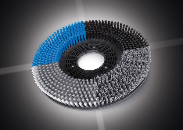 Brushes for scrubbing machines